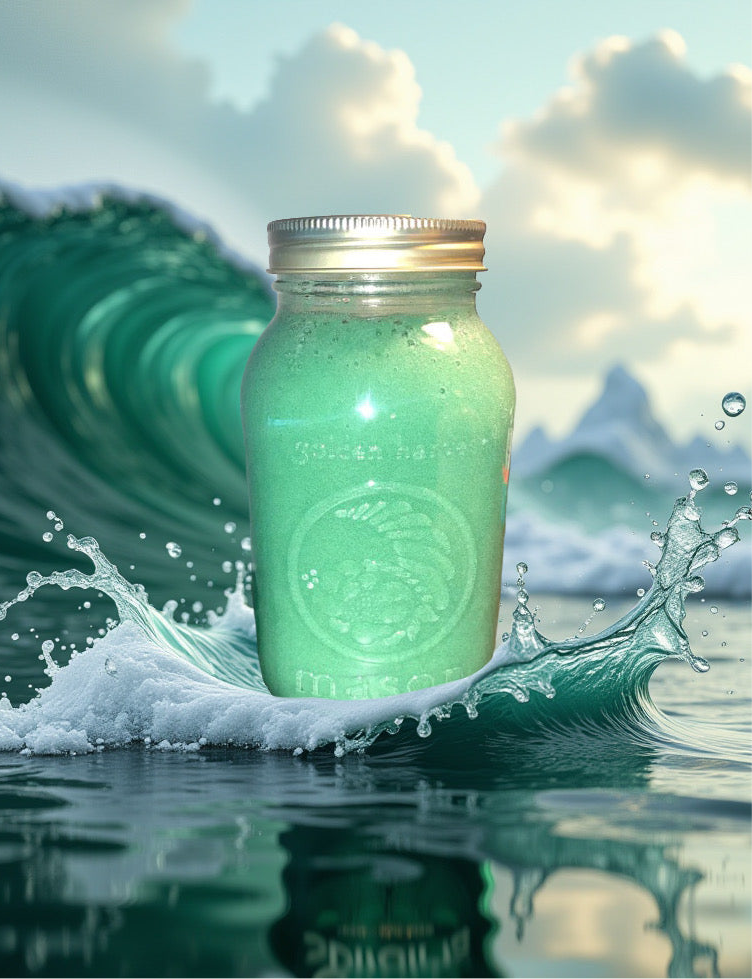 Green Spirulina Seamoss Gel