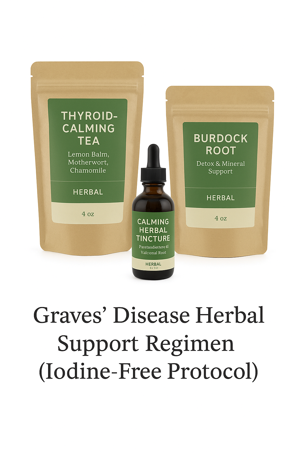 Graves’ Disease Herbal Support Regimen (Iodine-Free Protocol)