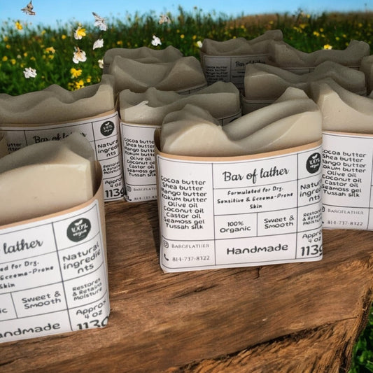 Tussah silk & Seamoss soap