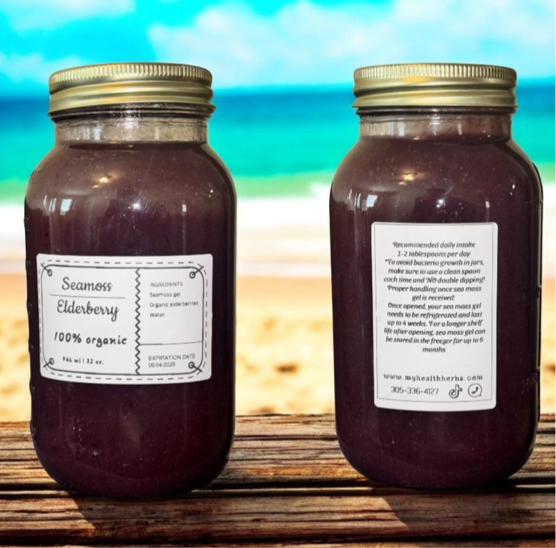 Seamoss infused with elderberry