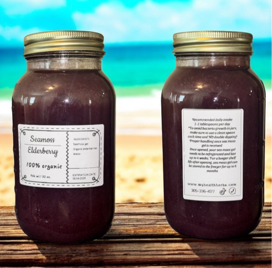 Seamoss infused with elderberry