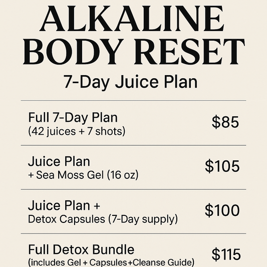 Alkaline Body Reset – 7-Day Juice Cleanse Plan